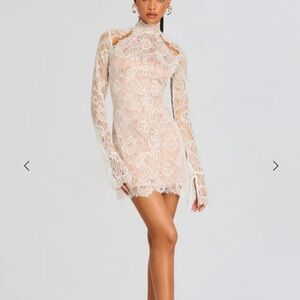 Retrofete Gilana Lace Long Sleeve Dress